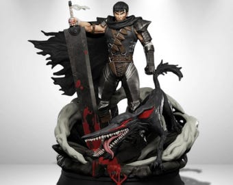 Berserk-Guts Statue 3D Model Print STL