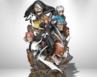 Bleach - Espada Diorama Statue 3D Model Print STL