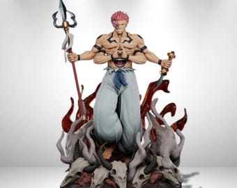 Ascended Cursed King Statue 3D Model Print STL