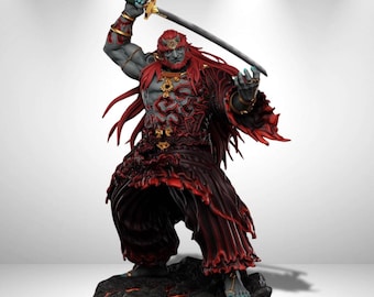 Legend of Zelda Ganondorf Demon Statue 3D Model Print STL