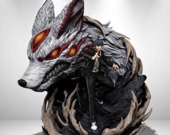 Devil Hunter Fox Statue 3D Model Print STL