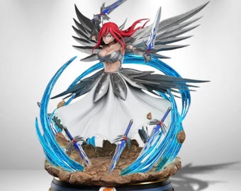 Erza Scarlet - Fairy Tail Statue 3D Model Print STL