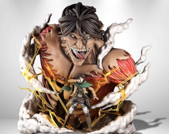 Attack on Titan Eren Titan Statue 3D Model Print STL