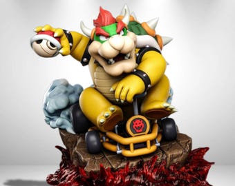 Mario Bros - Bowser Statue 3D Model Print STL