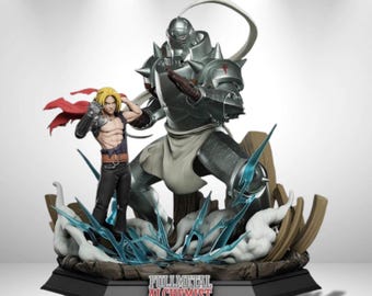 Fullmetal Alchemist Edward Alphonse Statue 3D Model Print STL