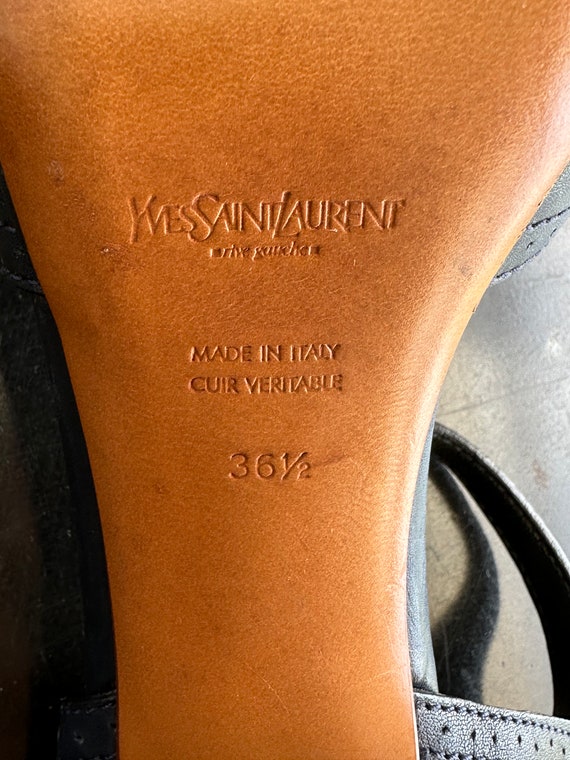 YSL Tribute Sandal w/ Wooden Heel - image 3