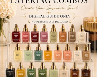 25 deliziose combinazioni di stratificazione Sand + Fog | Guida alla stratificazione dei profumi | Guida agli abbinamenti tra oli profumati e profumi | Download digitale