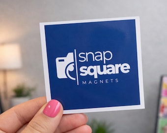 Custom Business Logo Magnet | Personalized Branded Photo Magnet | Corporate Gift, Business Card Magnet & Coworker Gift