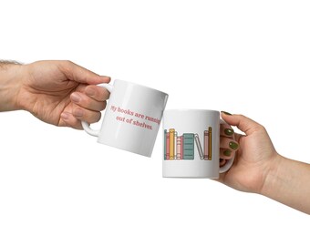 Book Lover Mug | "Running Out Of Shelves" Reader Gift
