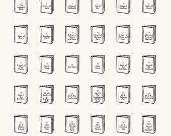 Défi de lecture romantique | 100 romans fantastiques préremplis + 50 livres vierges | ACOTAR, TOG, 4e aile, Zodiac Academy