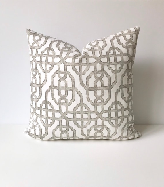 taupe throw pillow covers