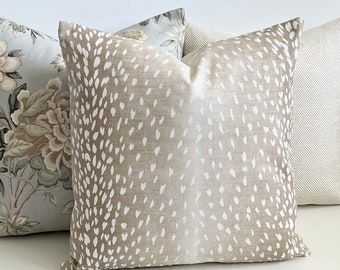 Fawn antelope Vern Yip pillow, beige animal print Decorative Pillow Cover