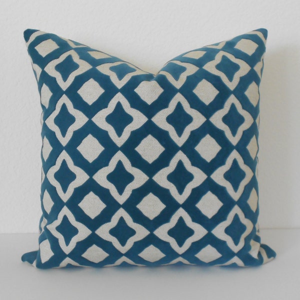 Teal Velvet Pillow Etsy
