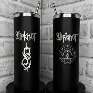 Slipknot Double Sided Laser Engraved 20 oz Stainless Steel Tumbler Mug