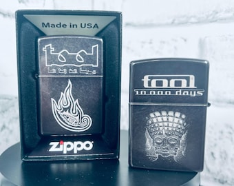 Tool Band "Lateralus / 10,000 Days" Genuine Zippo Laser Engraved Genuine USA Zippo Lighter