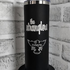 The Stranglers lasergraverad 20 oz rostfritt stålmugg
