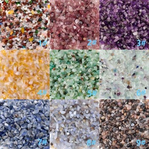 Chips de piedras preciosas naturales sin perforar para la fabricación de joyas, piedras de cristal mixtas, piezas de piedra en bruto para bricolaje y diseño creativo.