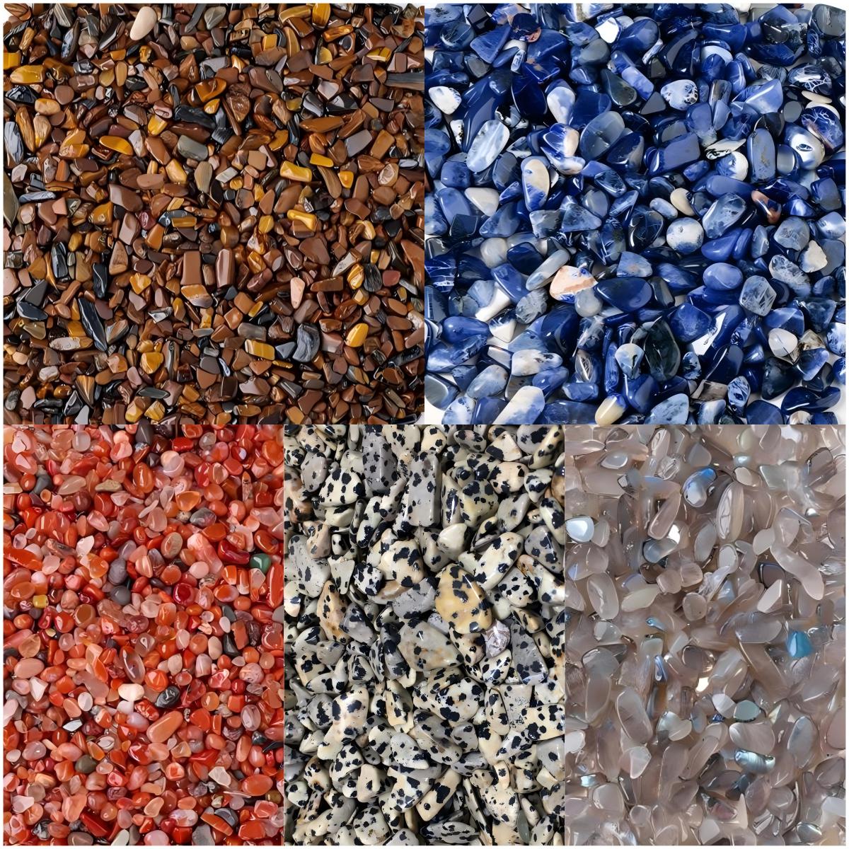 Stone Cheaps Natural Undrilled Gemstone Chips for Jewelry Making, Mixed Crystal ...