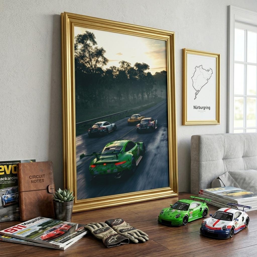 Racing Car Canvas Wall Art, Automotive Enthusiast Gift, Sports Car ...