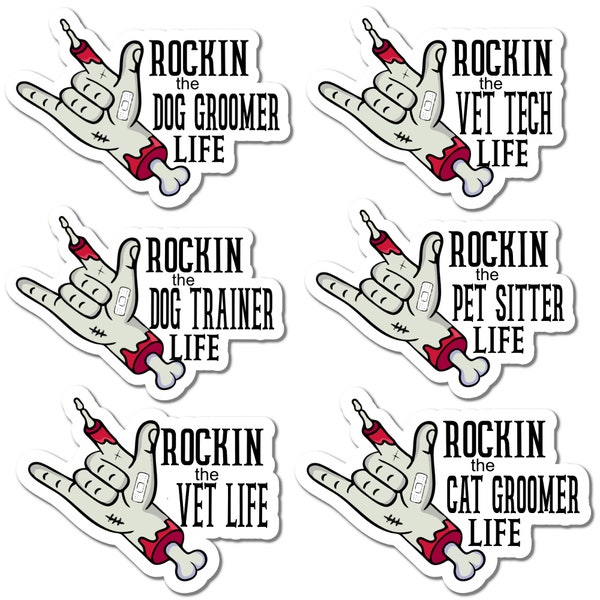 Dog Groomer sticker, Pet Sitter sticker, Cat Groomer sticker, Dog Trainer sticker, Vet Tech sticker, Vet Sticker, Funny sticker, Gift