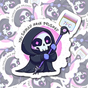 Dog Groomer sticker, Pet Groomer sticker, Cat Groomer sticker, Groom Reaper, funny groomer, pet stylist, dog groomer gift