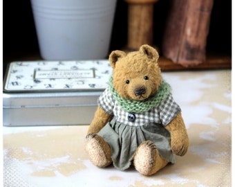 Artist Tiny Bear Grace OOAK 12 cm 5 inch