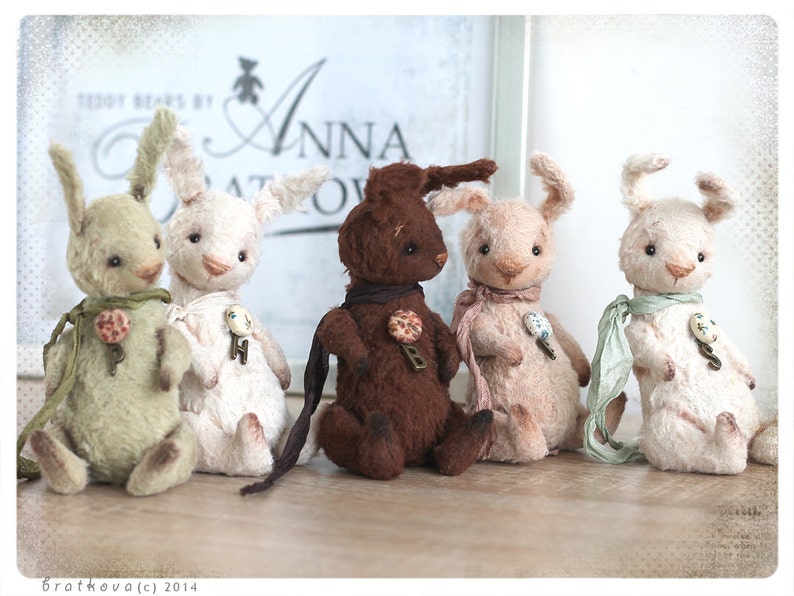 PATTERN Download to create Miniature Teddy like Mini Bunny 4,5 inches image 5