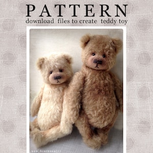 new PATTERN 2016 Download to create teddy like Kay and Gerda 23 cm /without clothes