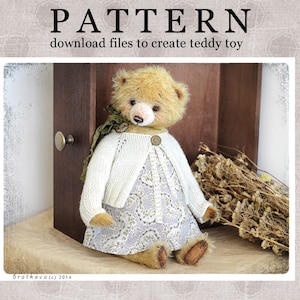 PATTERN Download to create Teddy like Lola 15 inch OOAK