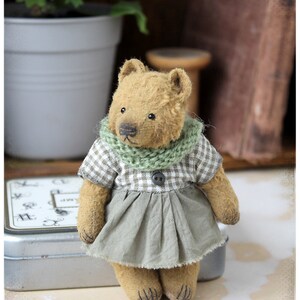 Artist Tiny Bear Grace OOAK 12 cm 5 inch image 3