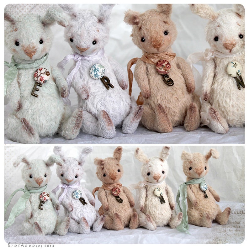 PATTERN Download to create Miniature Teddy like Mini Bunny 4,5 inches image 3