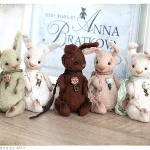 PATTERN Download to create Miniature Teddy like Mini Bunny 4,5 inches image 4