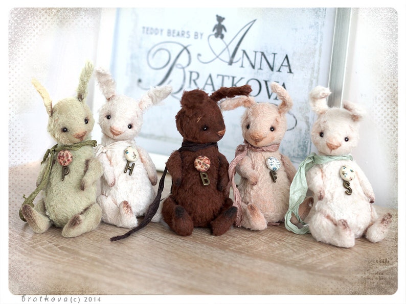 PATTERN Download to create Miniature Teddy like Mini Bunny 4,5 inches image 4