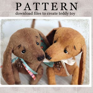 PATTERN Download to create Teddy like Dachshund 9 inches