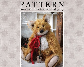 PATTERN Download to create teddy like Fox 27 cm