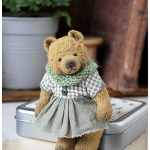 Artist Tiny Bear Grace OOAK 12 cm 5 inch image 2