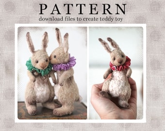 PATTERN Download to create teddy like easter rabbit) 5 inch