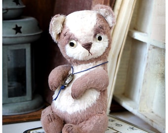 Artist Teddy Cat Tom OOAK 15,5 cm 6,5 inch