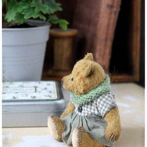 Artist Tiny Bear Grace OOAK 12 cm 5 inch image 7