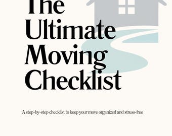 Ultimate Moving Checklist Printable | Moving Planner, Address Change Checklist, Utilities Transfer Tracker, Packing Inventory | Instant DL