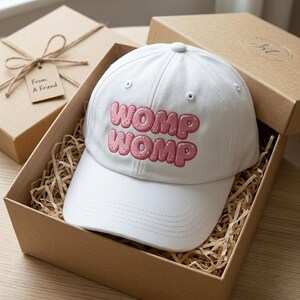 Womp Womp Embroidered Dad Hat, Sarcastic Meme Baseball Cap, Funny Gift for Gen Z, Soft Cotton Unstructured Hat, Trendy Aesthetic Headwear