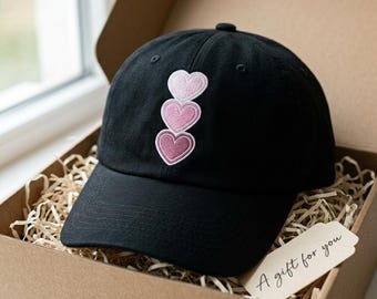 Hand Embroidered Coquette Heart Baseball Cap - Etsy