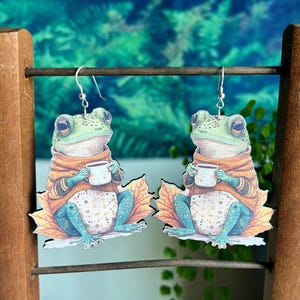 Cozy Toad Earrings | Whimsical Frog Jewelry