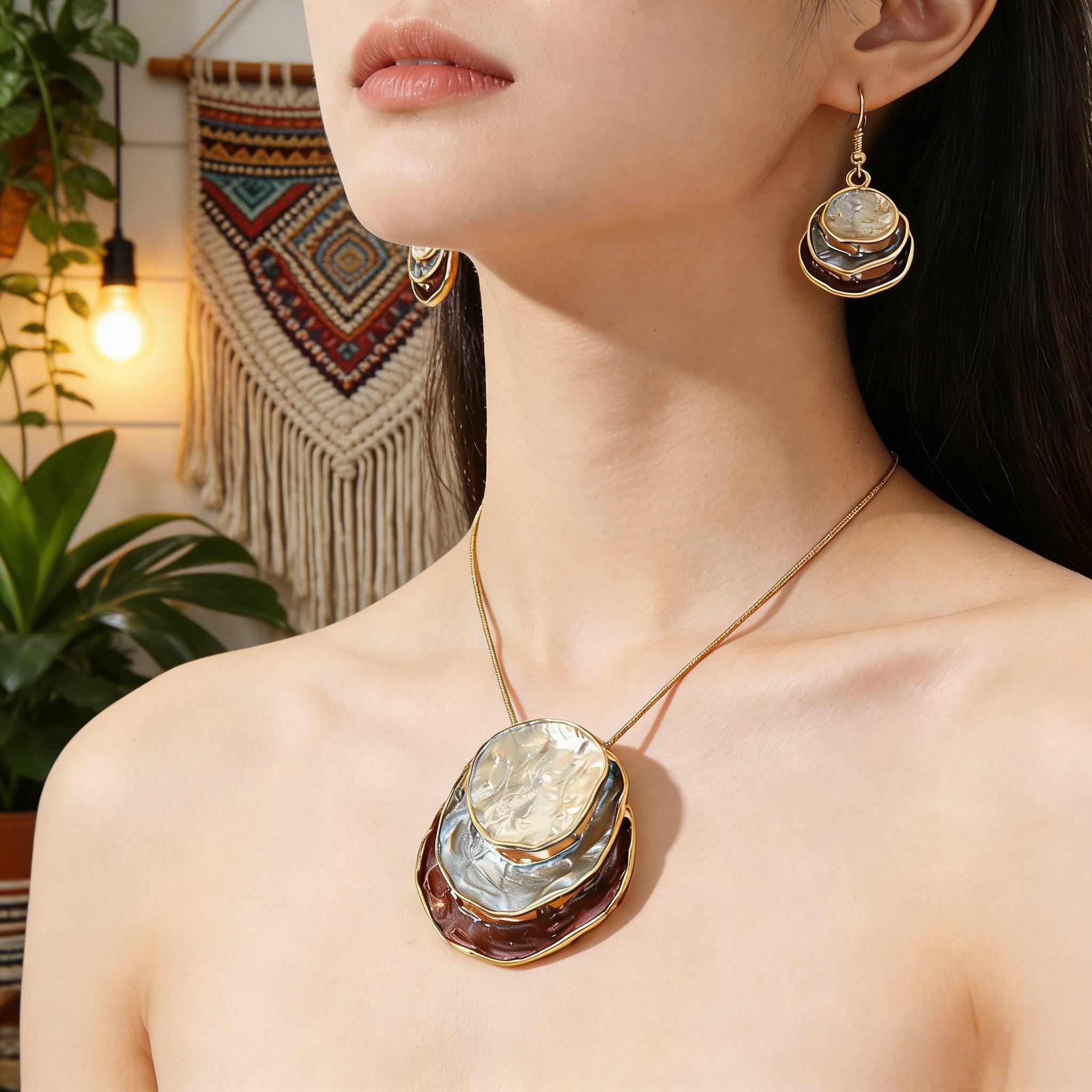 ボヘミアンスタイルのペンダント - Etsy 日本