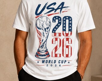 World Cup 2026 USA Graphic Tee Soccer Shirt, Patriotic Eagle Soccer Fan Tee, Americana Stadium Style Top, Comfort Colors USA Soccer Shirt