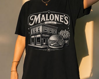 Malone’s Comfort Colors Shirt, Off Campus Booktok Shirt, Best Burgers Hastings MA, Bookish Gift, Briar University Shirt