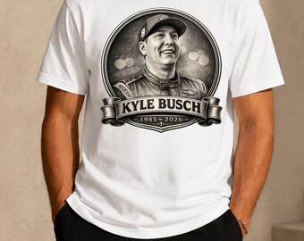 Kyle Busch Memorial 1985-2026 Shirt, Memorial Racing Gift, Rest In Peace Hoodie, 1985 2026 Sweatshirt, Motorsports Legend