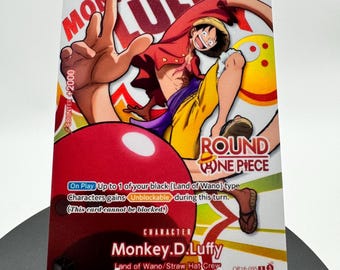 Round 1 x One Piece Complete Set Proxy Card Textured Foil OP Pirate