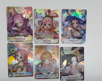 Custom EB05 Heroines Leader Cards Textured Rainbow Foil Proxy TCG