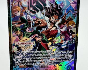 Custom EGB U/P Leader Card: Textured Rainbow Foil Proxy TCG OP Pirate
